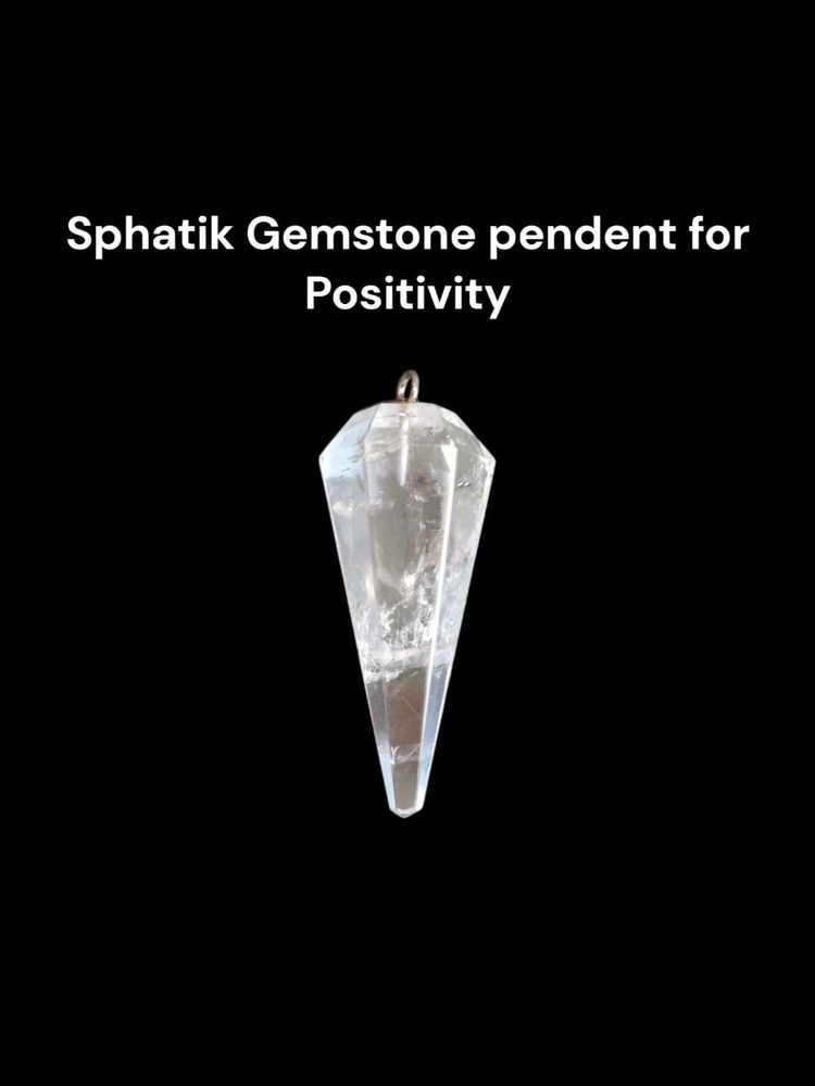 Sphatik Gemstone Crystal Pendent