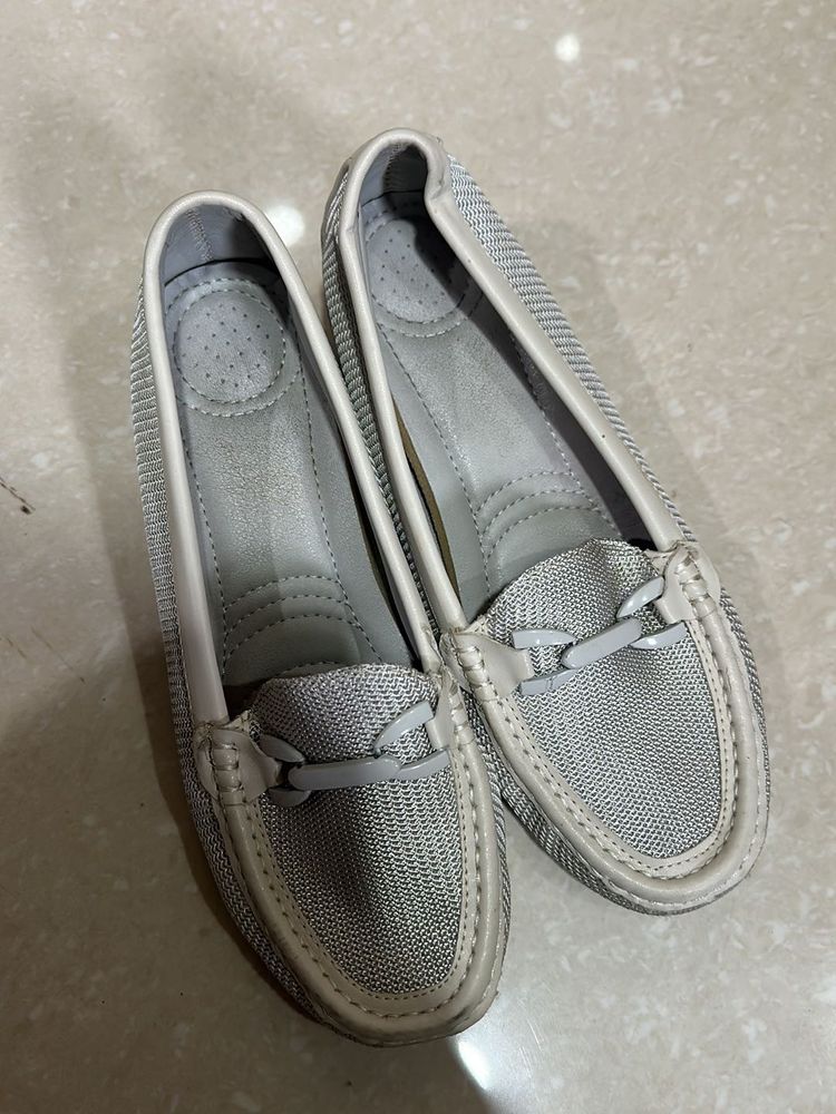 Gray Slip-On Loafers