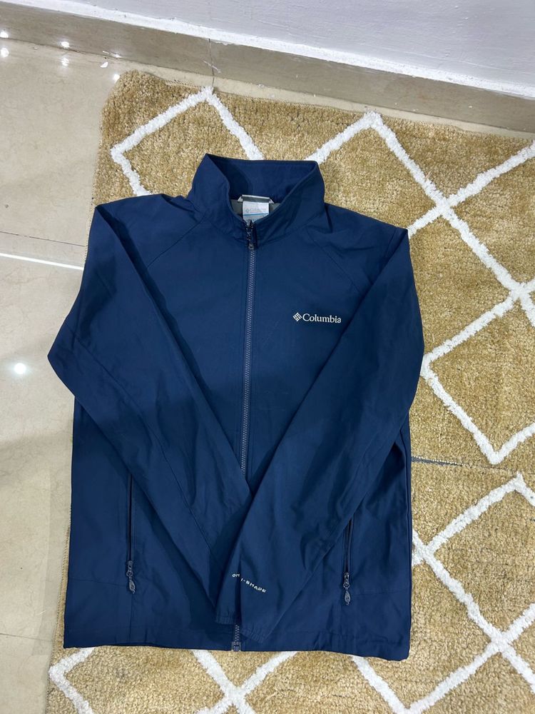 imported Columbia thrifted Jacket - Navy Blue