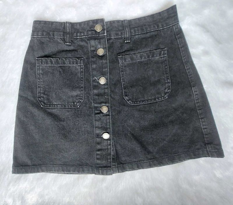 Denim Mini Skirt