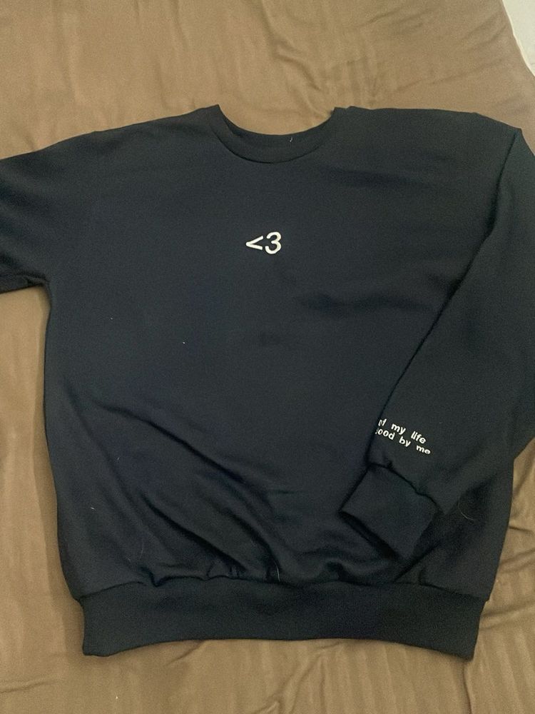 cute black sweatshirt