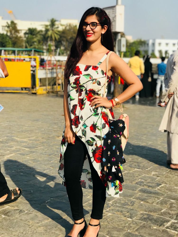 Floral Asymmetric Kurta