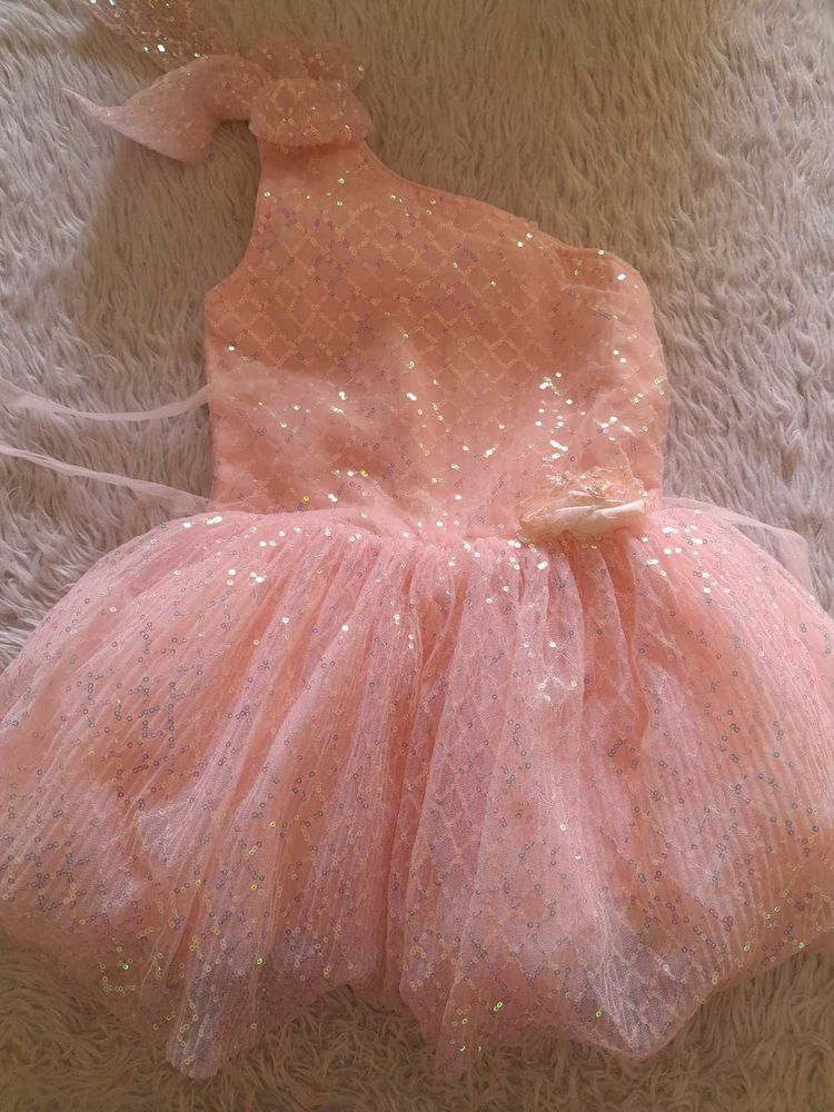 Pink Sequenced Frock (Girl's)