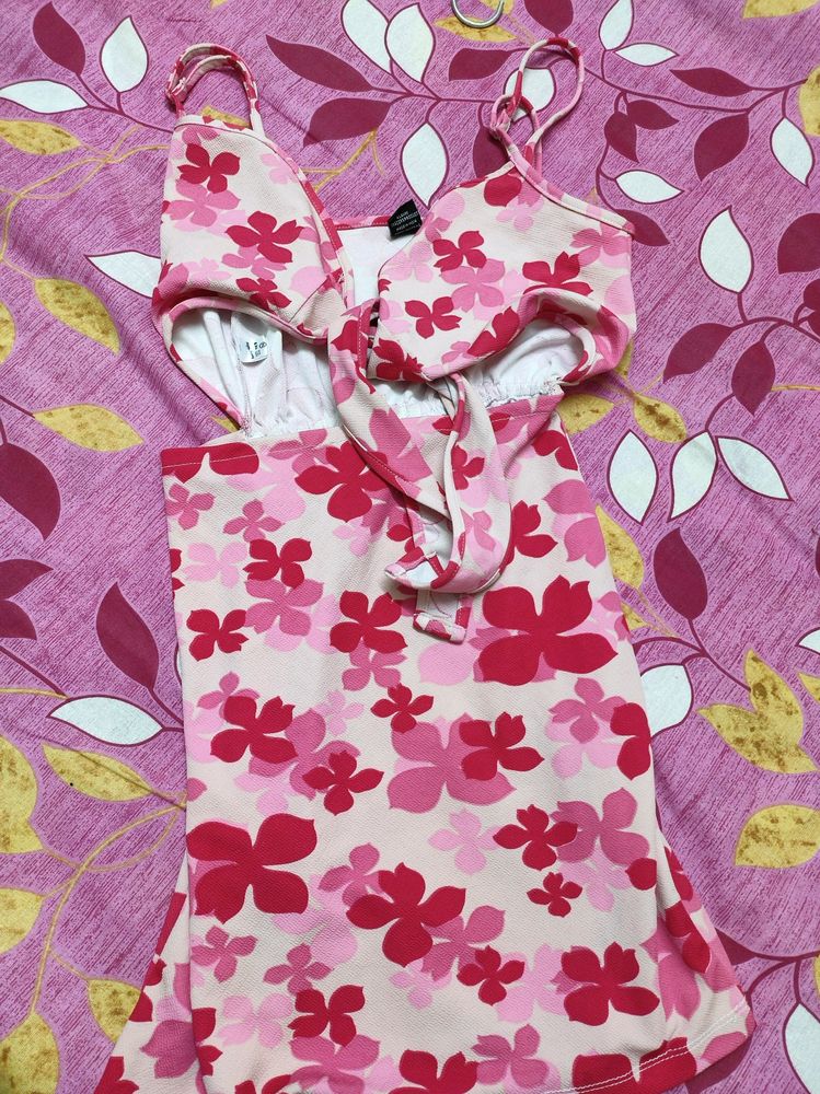 Pink Floral Dress