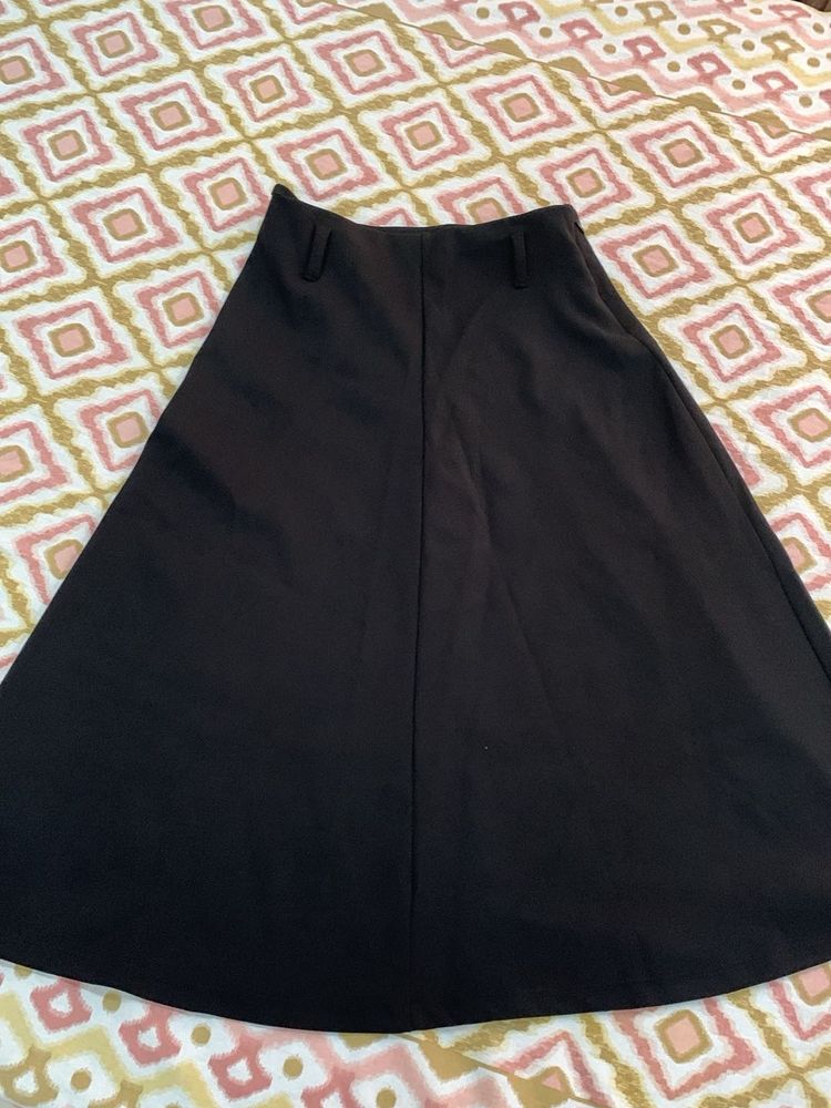 Classic Black A-line Skirt
