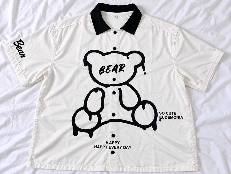 Vintage White Graphic Shirt For women | Streetwear