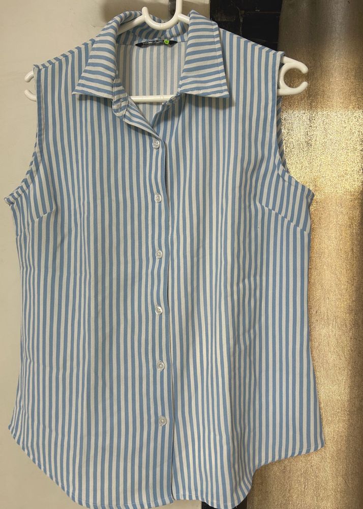 Striped Sleeveless Shirt