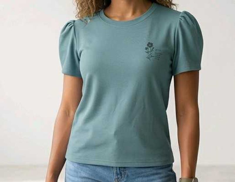 Puff Sleeve Graphic Tee