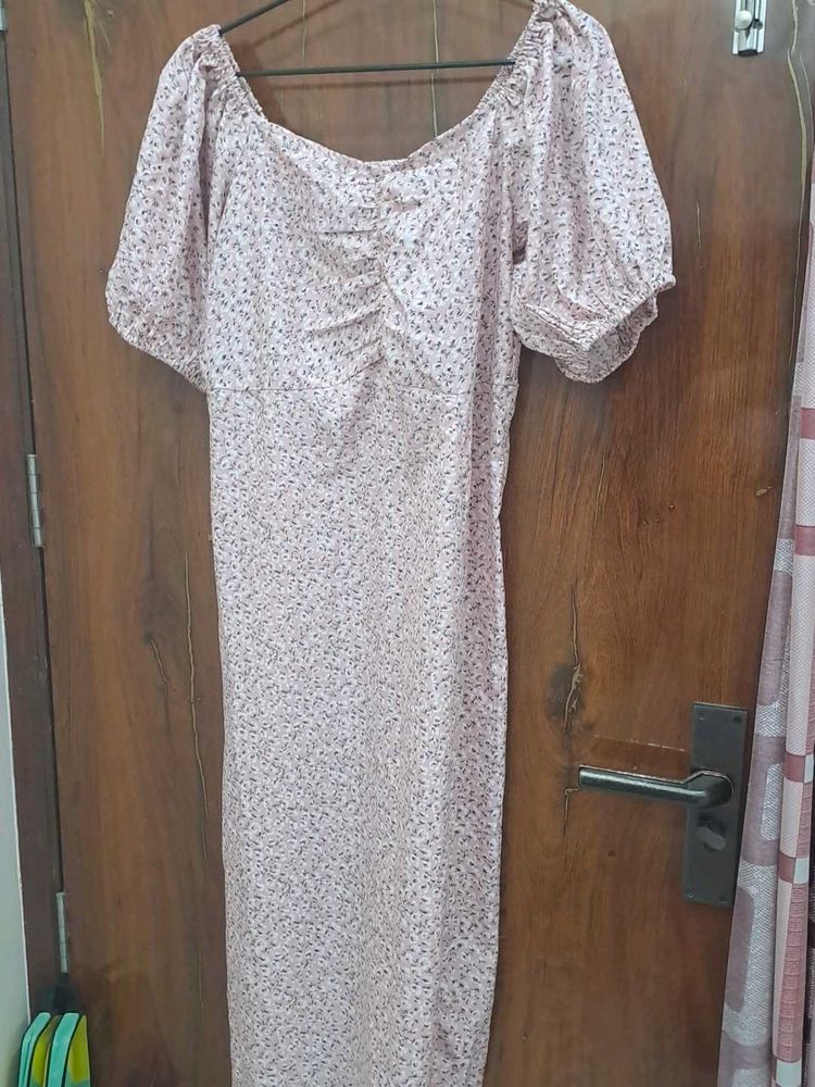 Chic Floral Print Midi Dress