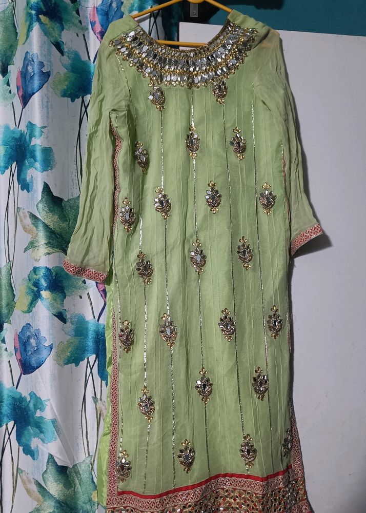 Real Mirror Work Kurta