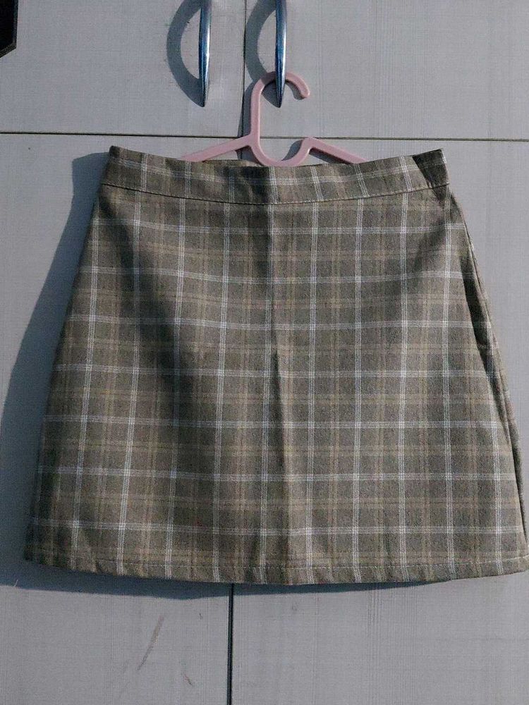 Plaid Mini Skirt