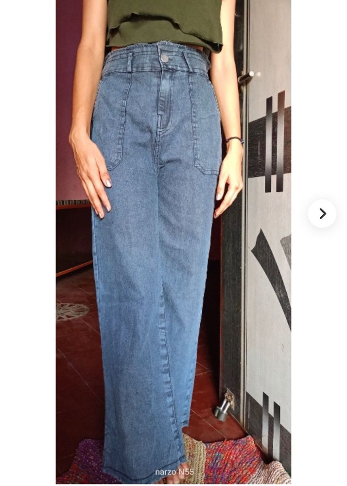 Straight Grey Jeans For Women !!!!