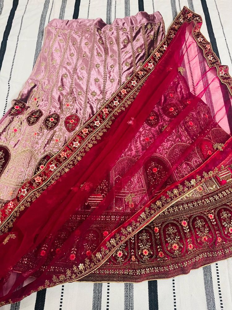 Elegant Embellished Unstitched Lehenga Choli
