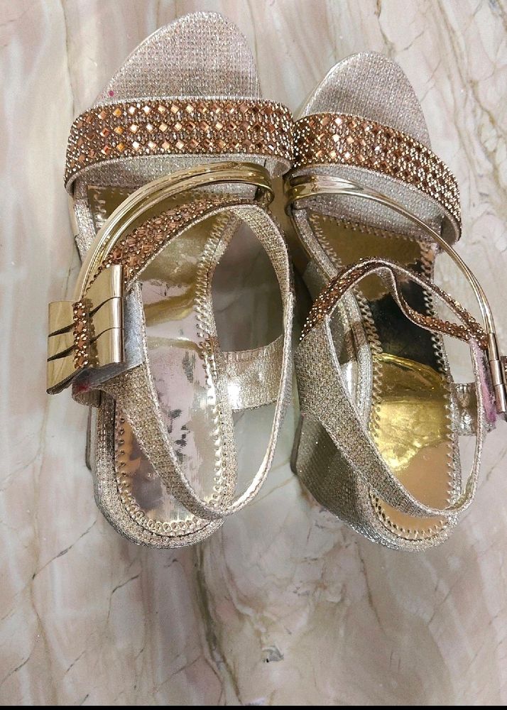 Women Golden Heels