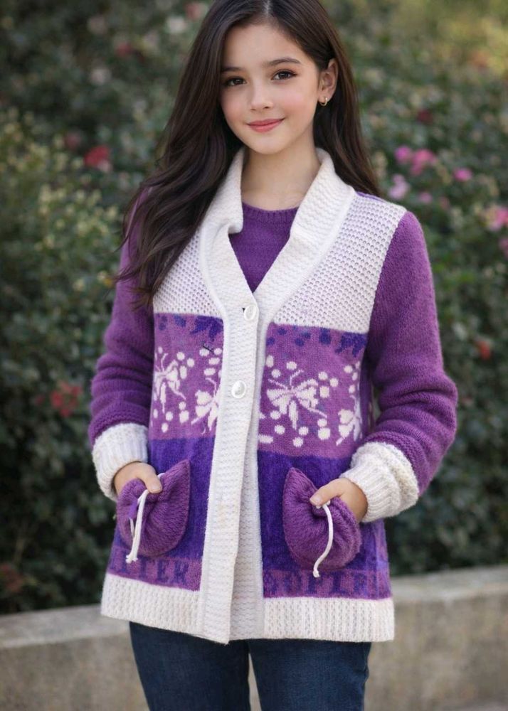 Purple Cardigan