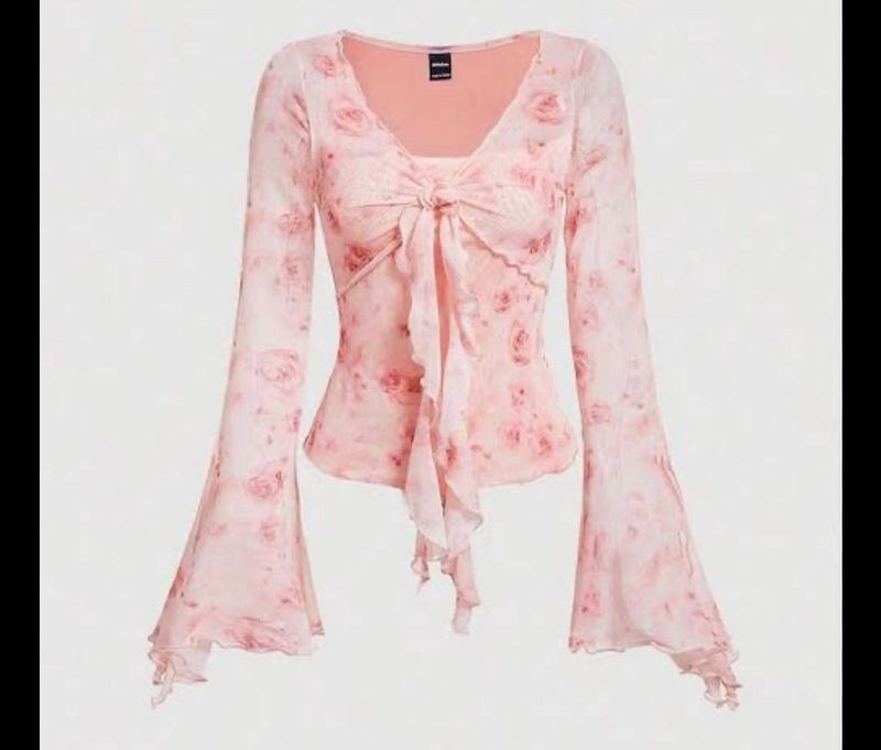 Sheer Floral top