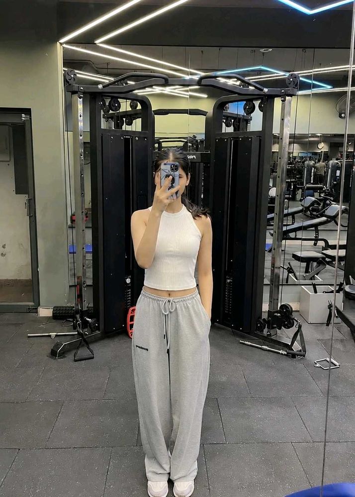 Cream Ribbed H&amp;M TOP