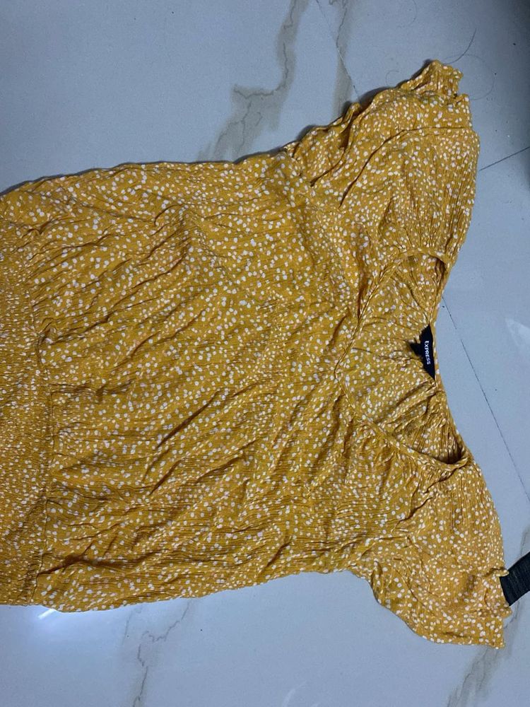 Yellow Floral Top