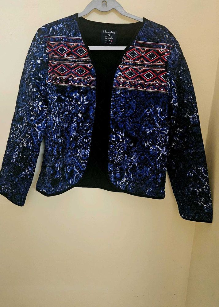 Blue Indo western Jacket