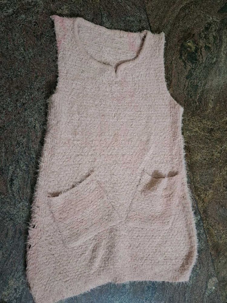 Vintage Fuzzy Knit Sweater Vest