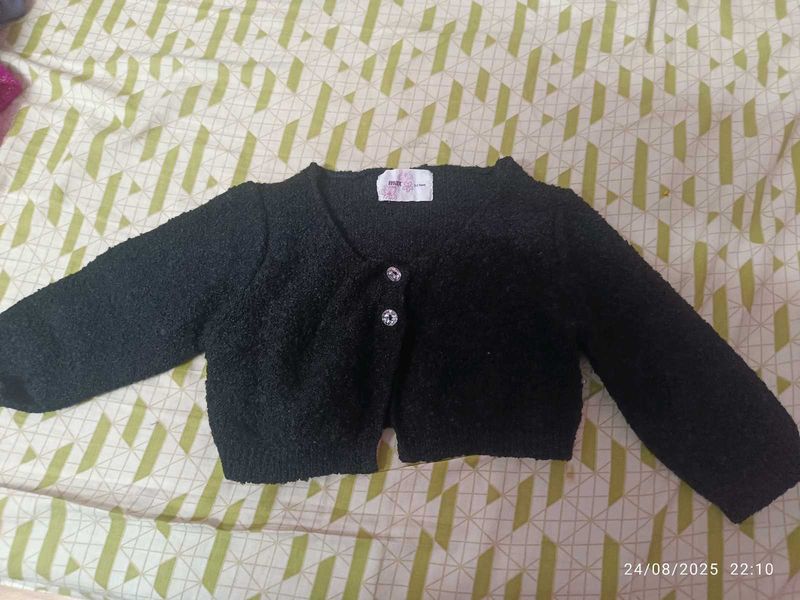 Max 2-3 Age Cute Black Cardigan