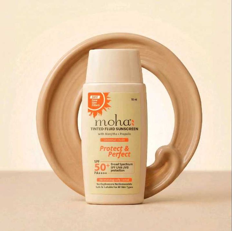 Moha Tinted Fluid Sunscreen SPF 50+ PA++++ 💛