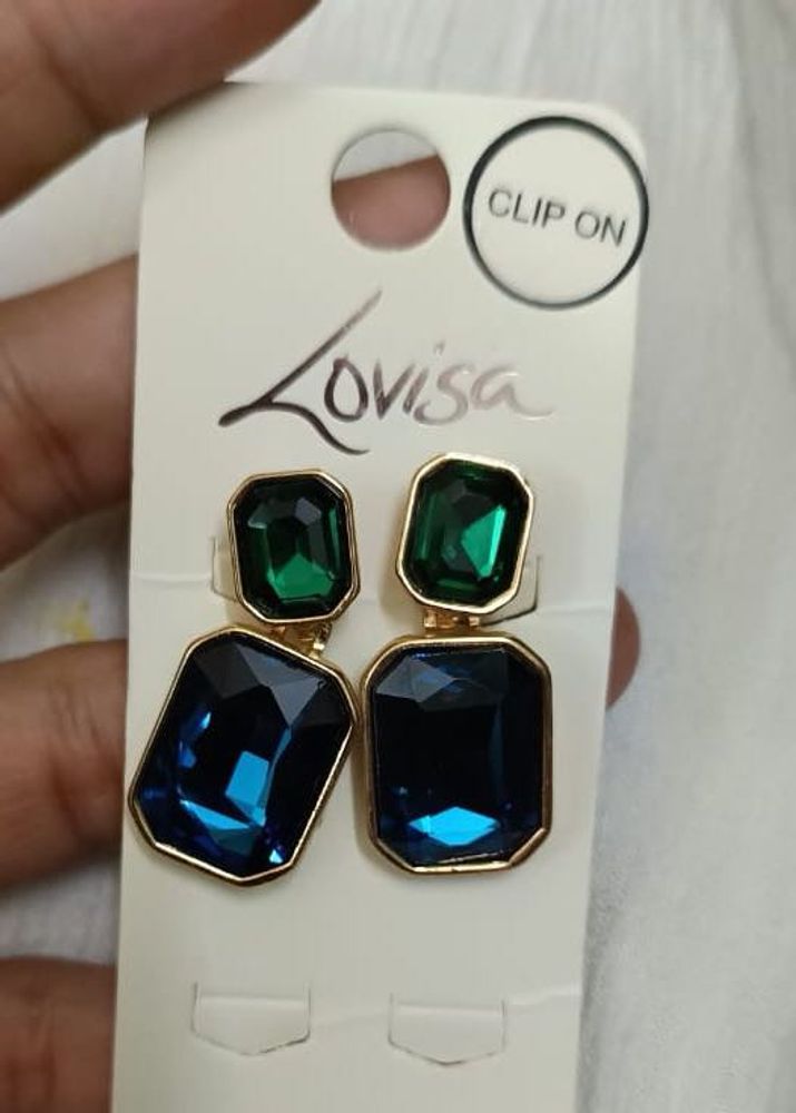Lovisa Clip-On Gemstone Earrings