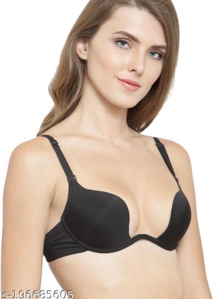 Black Padded wired Push-Up Bra