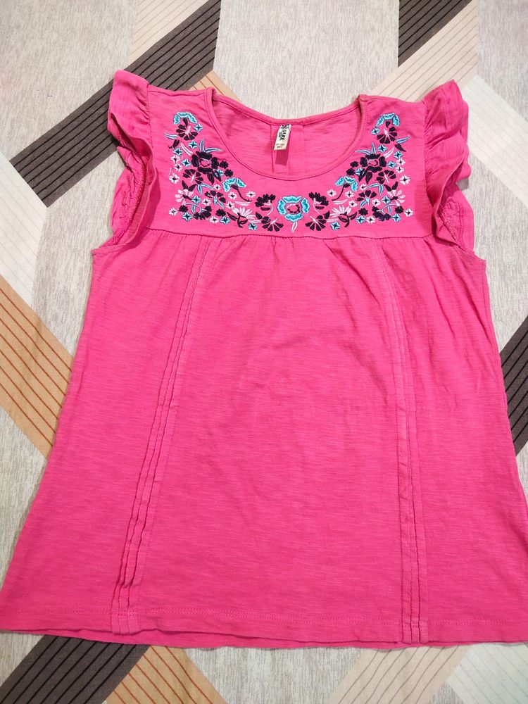 Embroidered Top For Kids