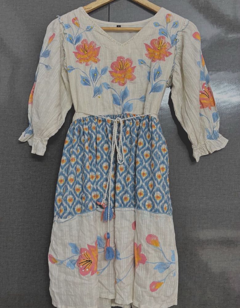 Boho Floral Print Dress