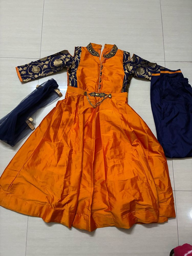 Kids Traditional Anarkali Dress