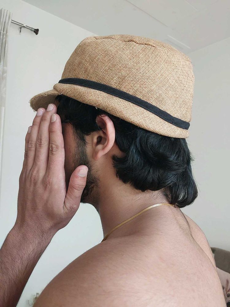 ZARA MAN Stylish Textured Fedora Hat