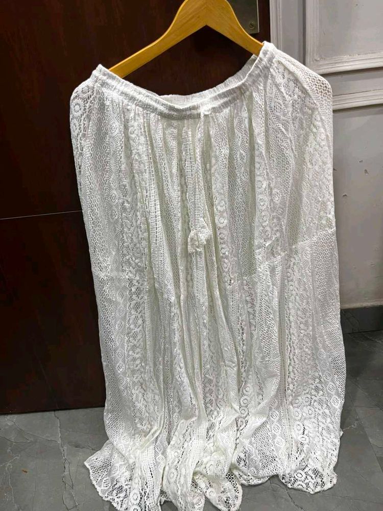 long skirt off white color