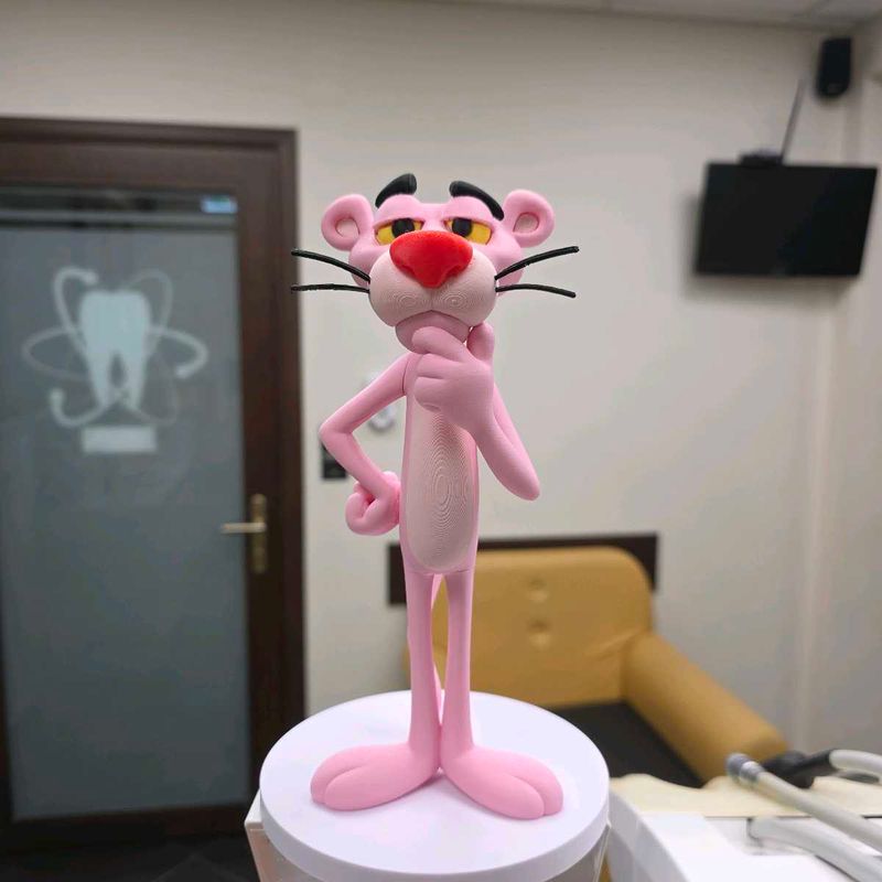 Pink Panther Showpiece 3d printed
