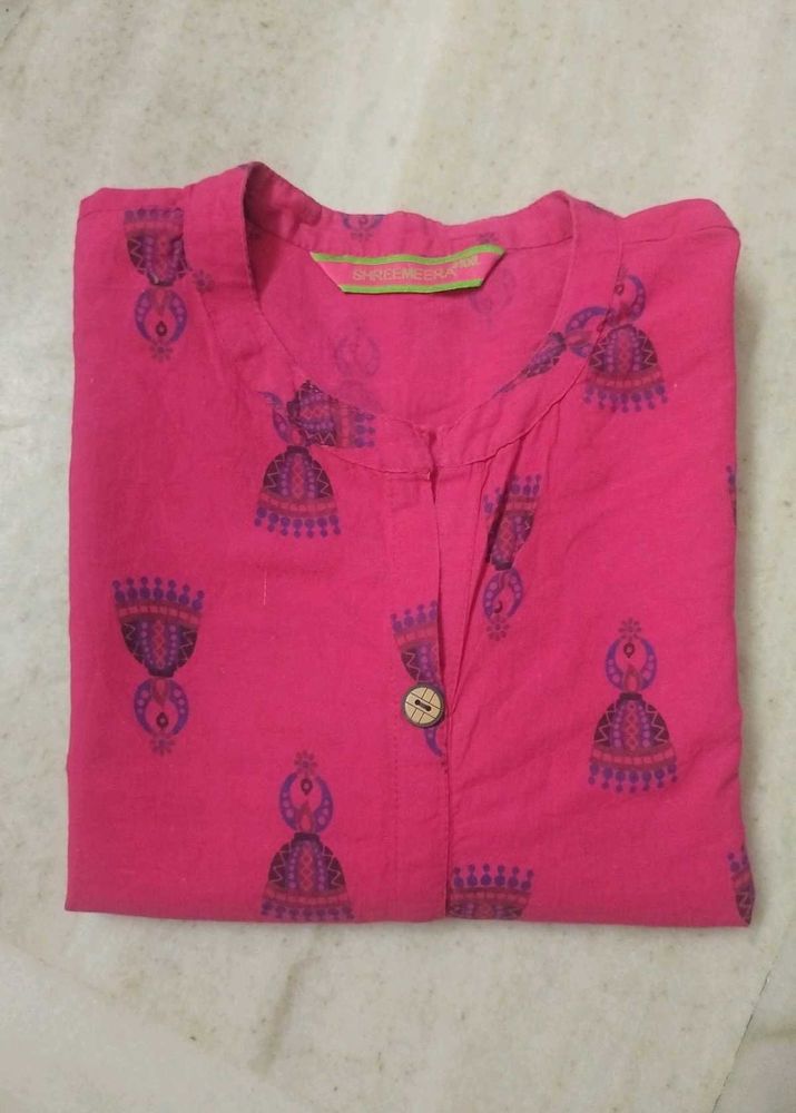 🌺jhumka Printed Cotton Kurta
