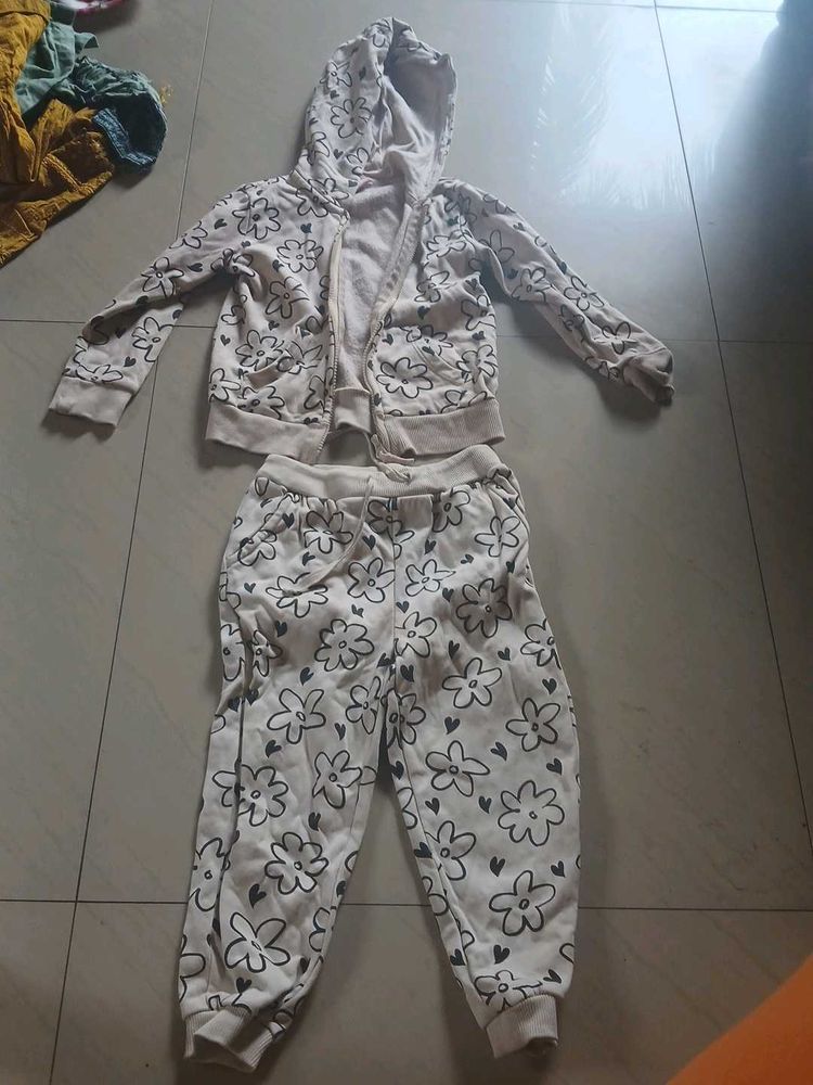 Cute Floral Tracksuit Set