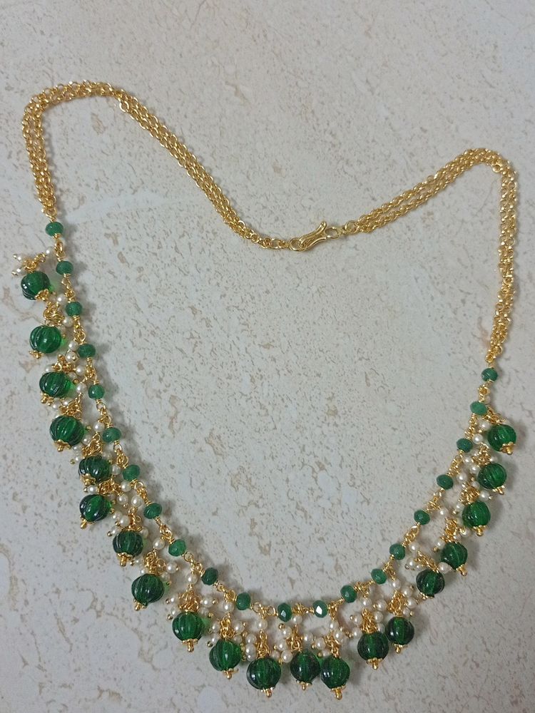 Green Pumpkin Beads Chain