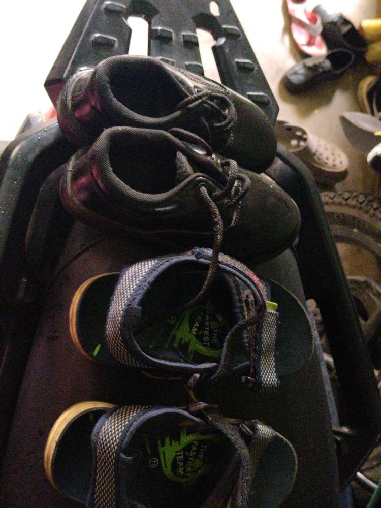 boys school shoes and sandele