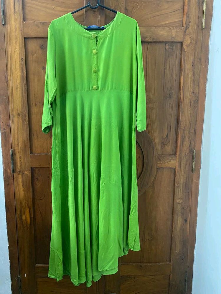Green Anarkali Kurti (Women)