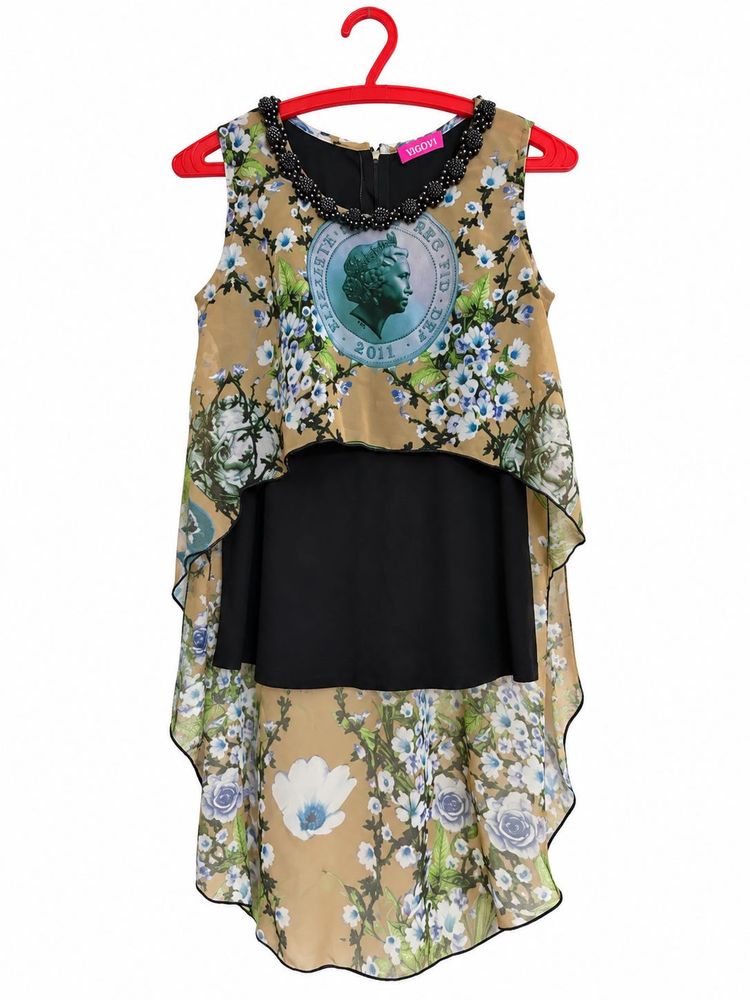 Chic Floral Layered Dress