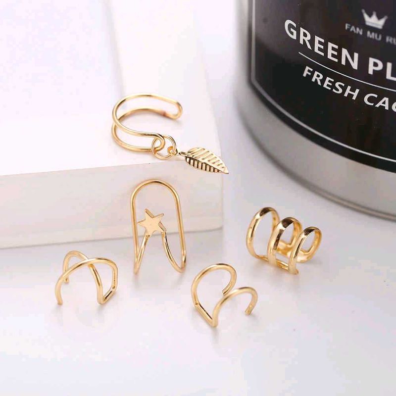 Gold Tone Ear Cuff - Set of 5 (NEW)