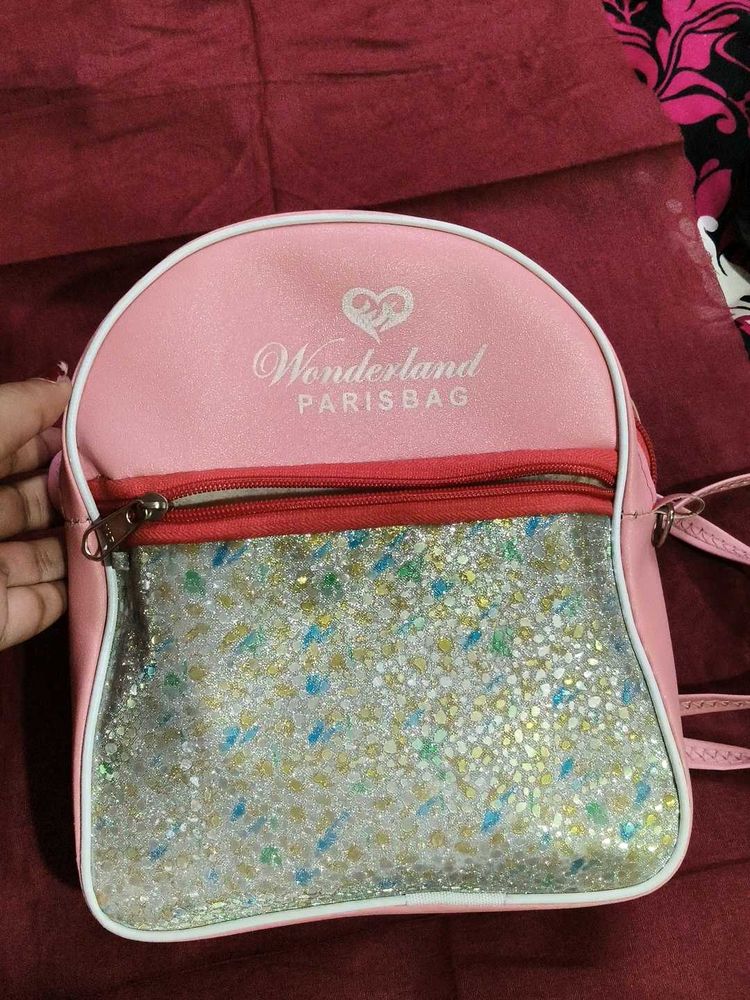 Cute Pink Wonderland Parisbag Backpack