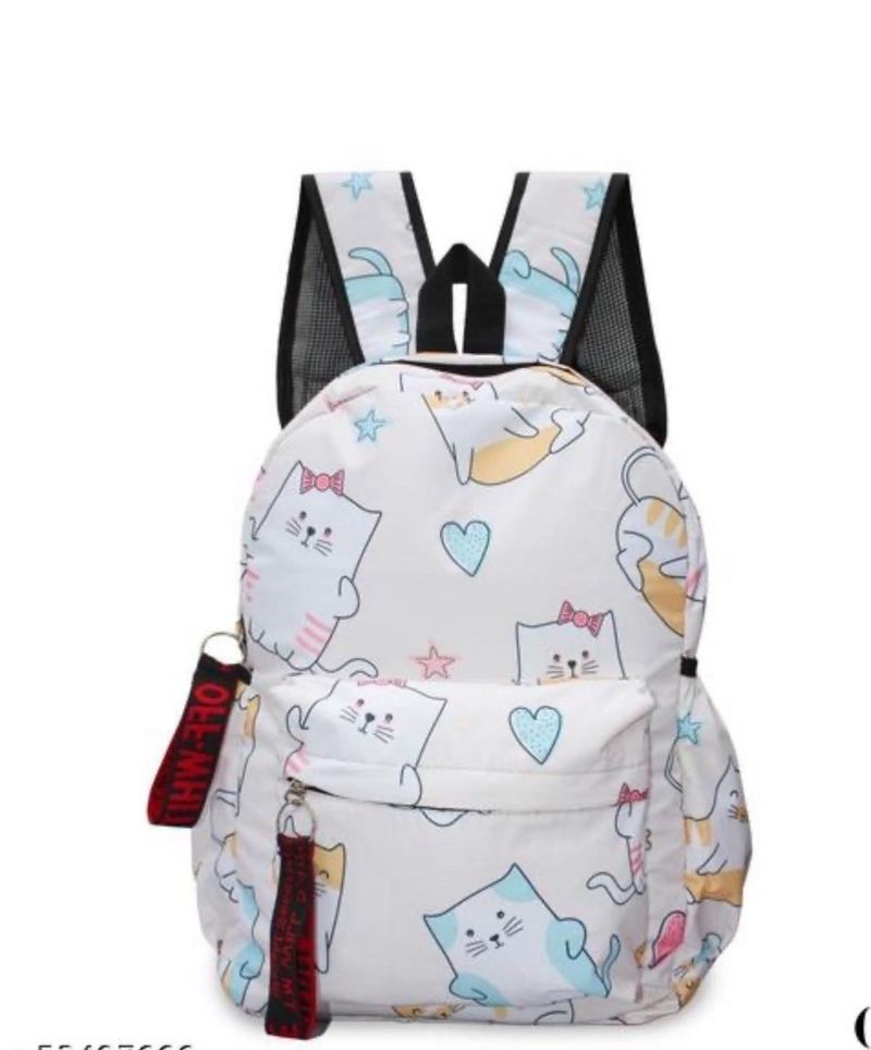 Cute Cat Print Backpack
