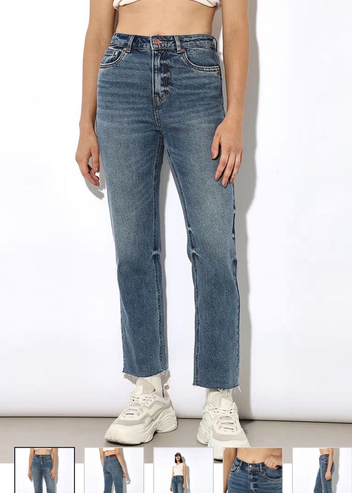 Trendy Blue Wash Denim Jeans