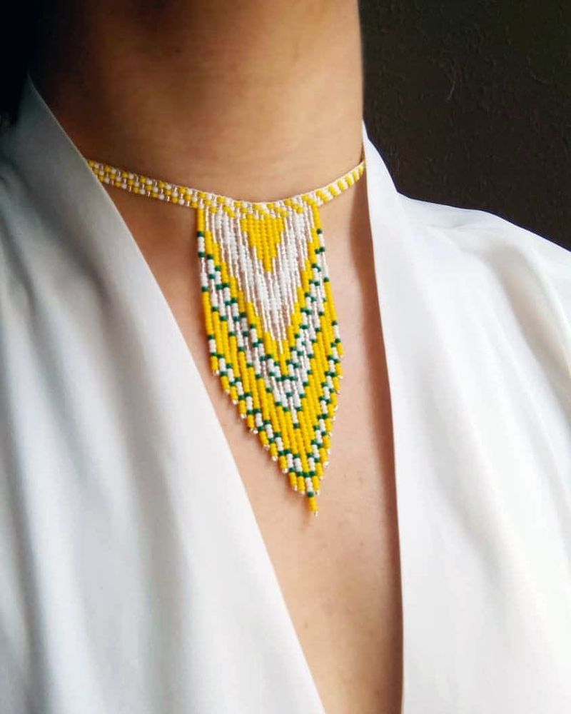 Vibrant Beaded Choker Necklace