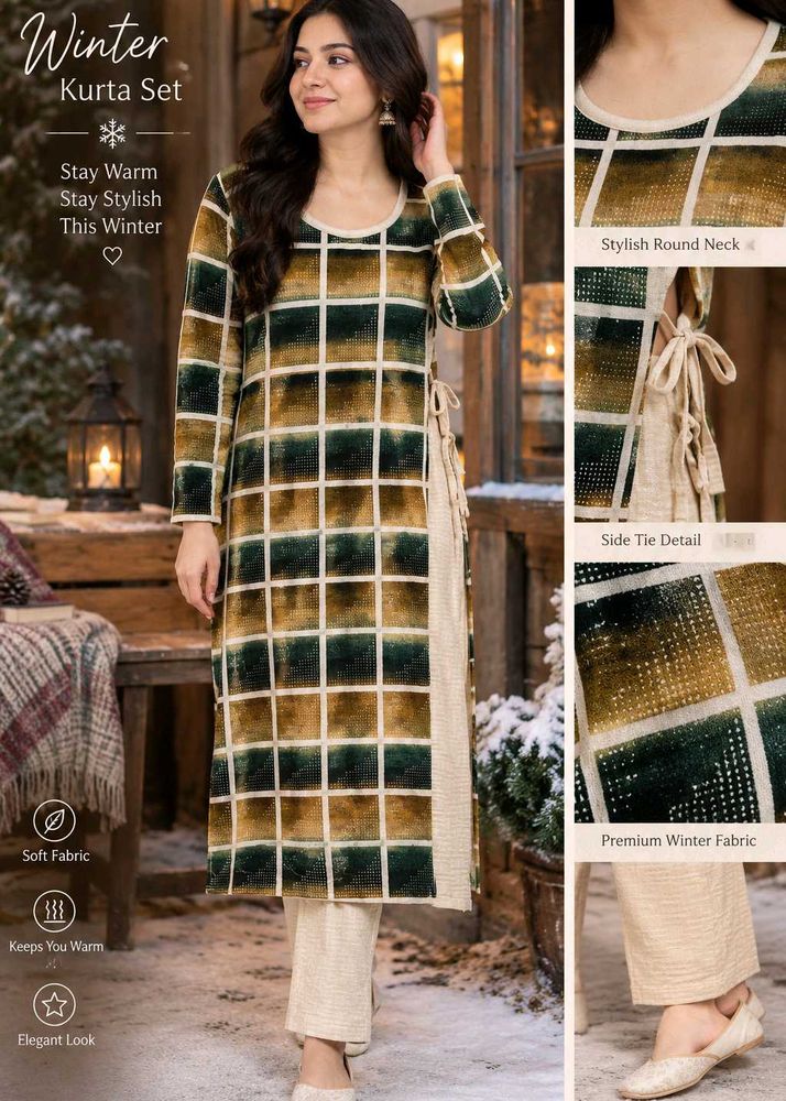 🇳🇿💫🎀Cozy Winter Kurta Set