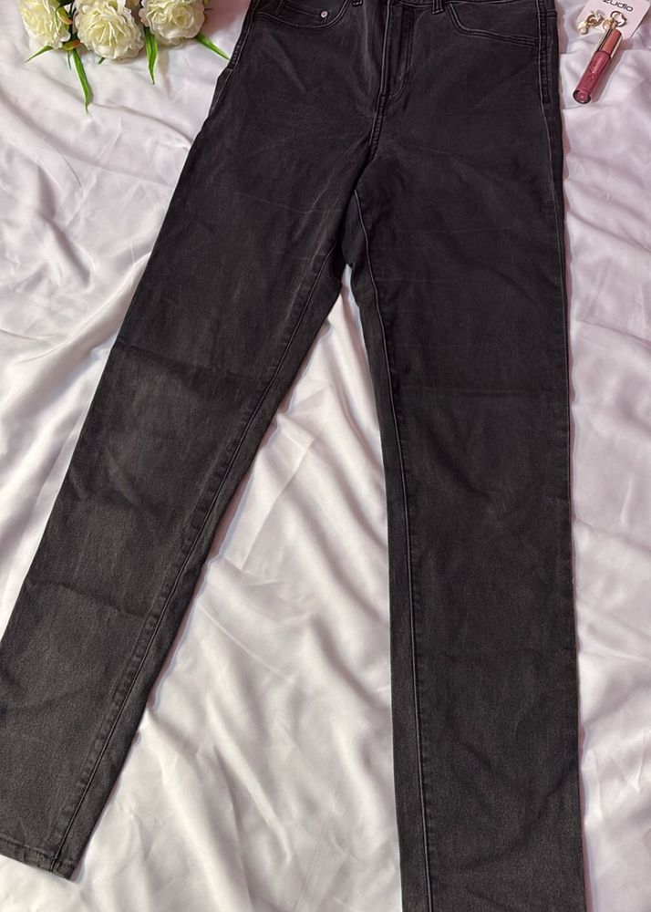 Classic Charcoal Wash Denim Jeans
