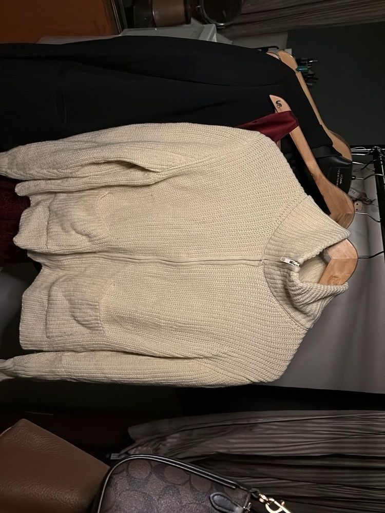 Cozy Zipper Knit Sweater
