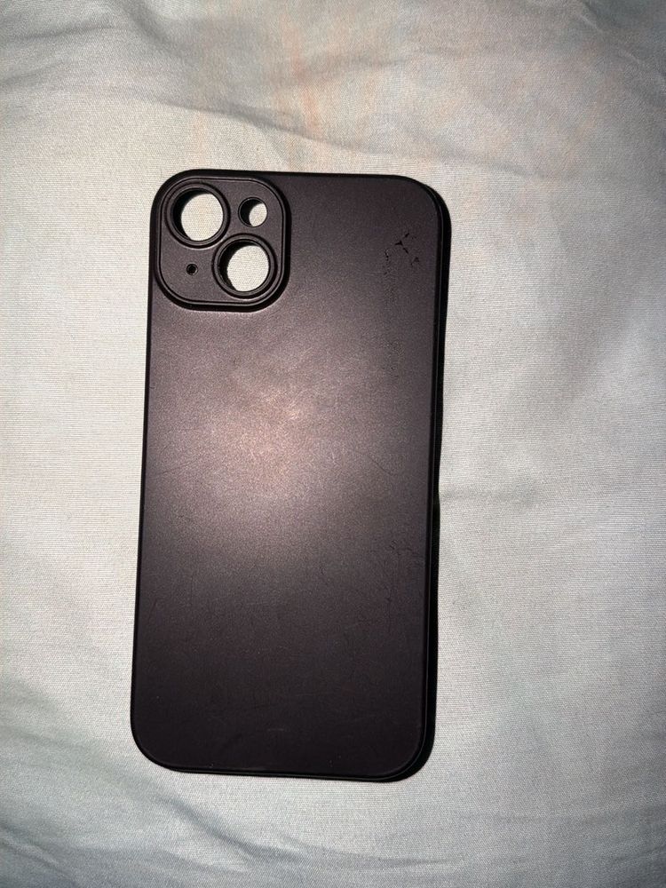 Sleek Black iPhone Case for 14/15 plus