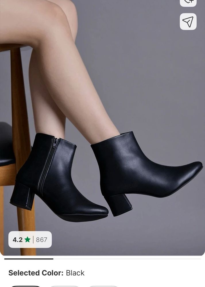 Stylish Black Ankle Boots